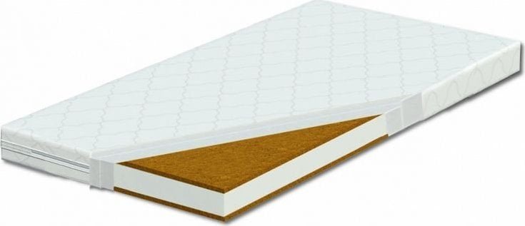 Tomi Materac do Łóżeczka Dziecięcego kokos-pianka-lateks 120x60 grubość 11cm