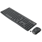 Klawiatury - Logitech MK295 Silent Wireless Combo klawiatura USB QWERTY Włoski Grafitowy - miniaturka - grafika 1
