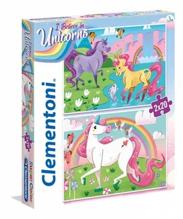 Clementoni Puzzle 2x20el I Believe in Unicorns 24754 - Puzzle - miniaturka - grafika 1