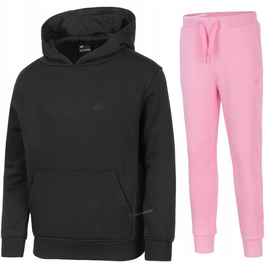 4F OCIEPLANY DZIEWCZÄCY DRES KOMPLET BLUZA SPODNIE / rozm 158