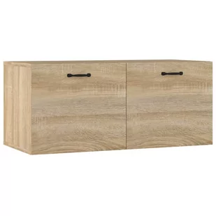 Lumarko Szafka wisząca, dąb sonoma, 80x35x36,5, materiał drewnopochodny - Półki do salonu - miniaturka - grafika 3