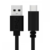 Kable komputerowe i do monitorów - OMEGA USB 3.2 USB-A TO TYPE-C CABLE KABEL 3A 60W 5.0 GBPCS DATA TRANSFER 1 M BLACK [45743] - miniaturka - grafika 1