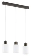 Lampy sufitowe - Czarna lampa wisząca z białymi kloszami AL 62321 z serii EVIC - miniaturka - grafika 1