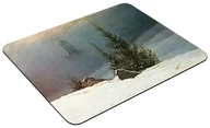 Podkładki pod mysz - Podkładka Pejzaż zimowy Caspar David Friedrich 60x40cm - miniaturka - grafika 1