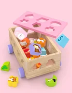 Sortery dla dzieci - Dla Najmłodszych Drewniany Sorter Zwierzątka - miniaturka - grafika 1