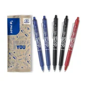 Długopisy - Zestaw 5x PILOT FRIXION BALL Clicker 0,7 3 kolory - miniaturka - grafika 1