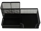 Półki na dokumenty - Titanum Przybornik metalowy M851 M851B - miniaturka - grafika 1