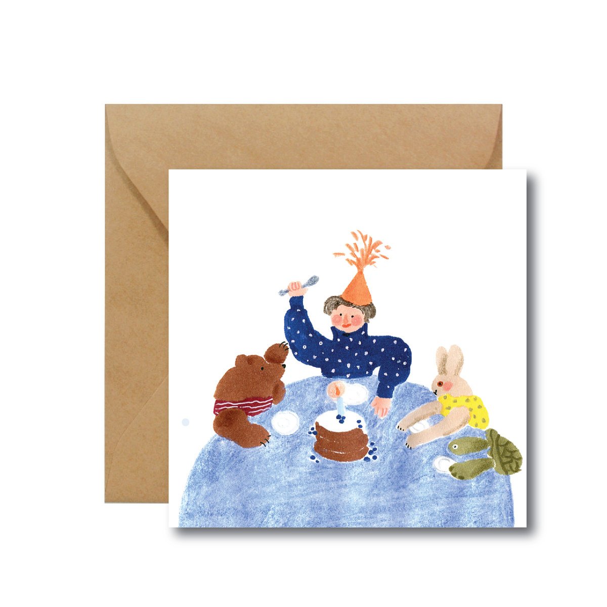 Tort urodzinowy kartka okolicznościowa Hi Little