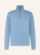 Bluzy męskie - Boss Bluza Z Kapturem Zetrust blau - BOSS - miniaturka - grafika 1
