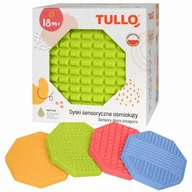 Zabawki sensoryczne - Dyski sensoryczne ośmiokąty 4szt - zabawka - miniaturka - grafika 1