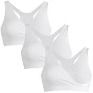 Biustonosze - Medela Sleep Bra L White De Bundle (X3) Biustonosz, Biały, L Kobiety, Biały, L - miniaturka - grafika 1