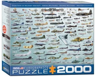 Eurographics puzzle 2000 PC Evolution of Military Aircraft New (eg82200578) - Puzzle - miniaturka - grafika 2