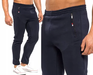 SPODNIE DRESOWE DRESY WIOSENNE LEKKIE WYGODNE NA CODZIEŃ No1 - GRANATOWE XL - Dresy męskie SPODNIE DRESOWE DRESY WIOSENNE LEKKIE WYGODNE NA CODZIEŃ No1 - GRANATOWE XL - Dresy męskie - miniaturka - grafika 1