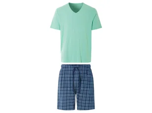 LIVERGY® Piżama męska z bawełny (sprawdź zielony/niebieski, S(44/46)) - Piżamy męskie LIVERGY® Piżama męska z bawełny (sprawdź zielony/niebieski, S(44/46)) - Piżamy męskie - miniaturka - grafika 1