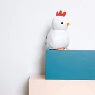 Zabawki sensoryczne - Little Big Friends, maskotka z grzechotką Kurka Paulette - miniaturka - grafika 1