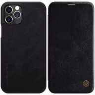 Etui i futerały do telefonów - Nillkin Qin Leather Case Apple iPhone 12 Pro Max Black - miniaturka - grafika 1