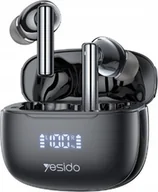 Słuchawki - Słuchawki Yesido yesido Słuchawki TWS23 ANC LED BT 5.3 BLACK / CZARNY - miniaturka - grafika 1