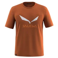 Koszulki męskie - Salewa Solidlogo Dry T-Shirt M, Bombay Brown, 2XL - miniaturka - grafika 1