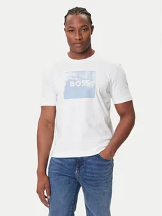 BOSS T-Shirt Te_Wheel 50546381 Biały Regular Fit - Koszulki męskie - miniaturka - grafika 1