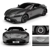 Zabawki zdalnie sterowane - Zdalnie sterowany Aston Martin Vantage RC 1:14 szary - miniaturka - grafika 1