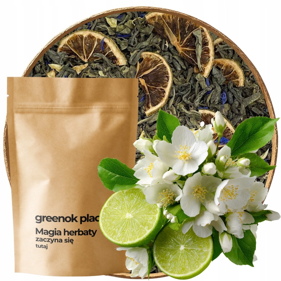 Herbata zielona Mochito 1000g limonka mięta miętowa Aromatyczna