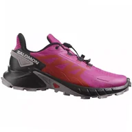 Buty trekkingowe damskie - SALOMON Supercross 4 W very berry/black/quail UK 4 - miniaturka - grafika 1