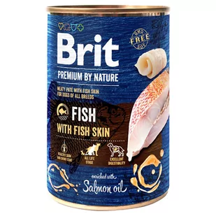 Brit Premium by Nature, 6 x 400 g - Ryba ze skórą rybną - Mokra karma dla psów - miniaturka - grafika 1