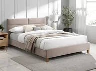 Łóżka - Łóżko Sierra Velvet 120X200 Dąb / Beż Bluvel 28 - miniaturka - grafika 1