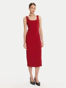 Patrizia Pepe Sukienka koktajlowa 8A1514 A6F5 Czerwony Regular Fit - Sukienki - miniaturka - grafika 1