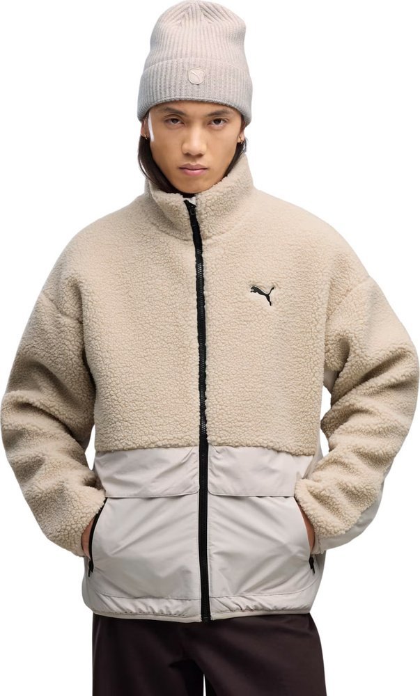 Kurtka męska Puma Hybrid Re: Fibre Sherpa beżowa 694562 82 S
