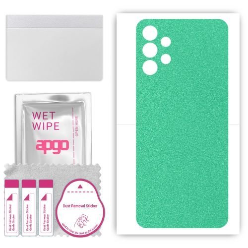 folia naklejka skórka strukturalna na TYŁ do Samsung Galaxy A13 SM-A137F - Seledynowy Pastel Matowy - apgo SKINS