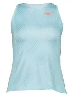 Koszulki sportowe damskie - Mizuno Top sportowy "Tennis" w kolorze błękitnym - grafika 1
