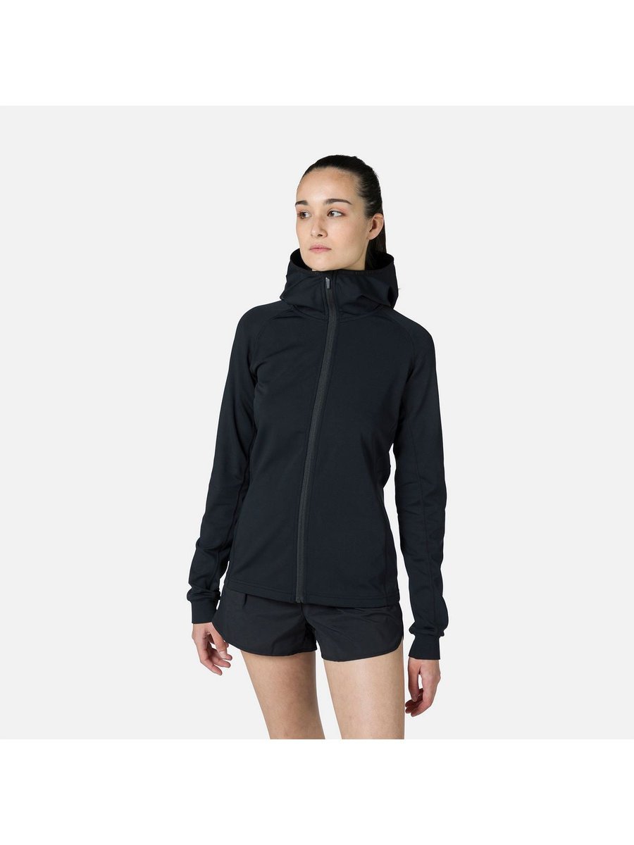 Bluza damska Rossignol W Mid Layer Thin Fz czarna XL