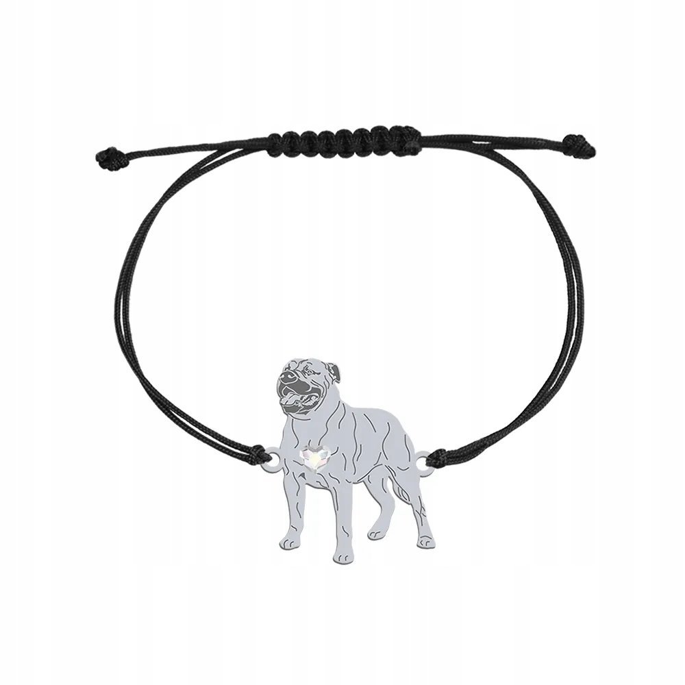 Bransoletka Ca de Bou - Dog z Majorki Srebro 925 sznurek GRAWER GRATIS