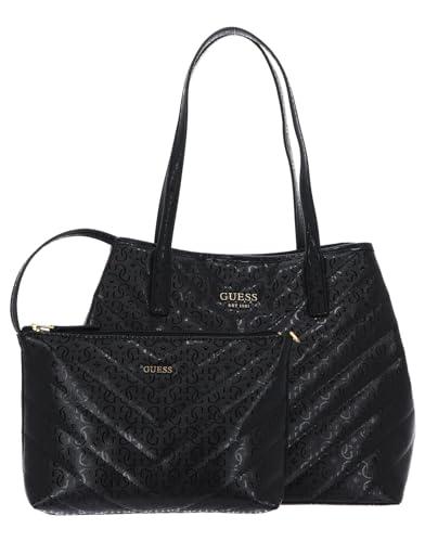 GUESS Borsa donna Vikky Shoulder bag con pochette in ecopelle black BS24GU20 GA699528, czarny, jeden rozmiar