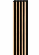 Panele ścienne i boazeria - Panel lamelowy Linerio S-line natur black 2,65 - miniaturka - grafika 1
