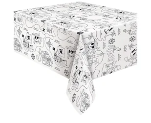 Obrus Papierowy "Ahoy Pirate" 137 X 213 Cm - Dekoracje i nakrycia stołu na imprezę - miniaturka - grafika 1