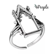 Pierścionki - Pierścionek Srebrny Punk Żmijka Vintage gothika Boho dla Kobiet - miniaturka - grafika 1