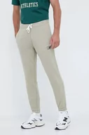 Spodnie męskie - New Balance spodnie dresowe kolor zielony gładkie - miniaturka - grafika 1