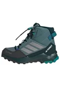 Buty dla chłopców - adidas Uniseks - dzieci Terrex AX4R Mid CLIMAWARM+ Hiking Shoes Kids, preloved teal/matte silver/pure teal, 36 2/3 EU - miniaturka - grafika 1