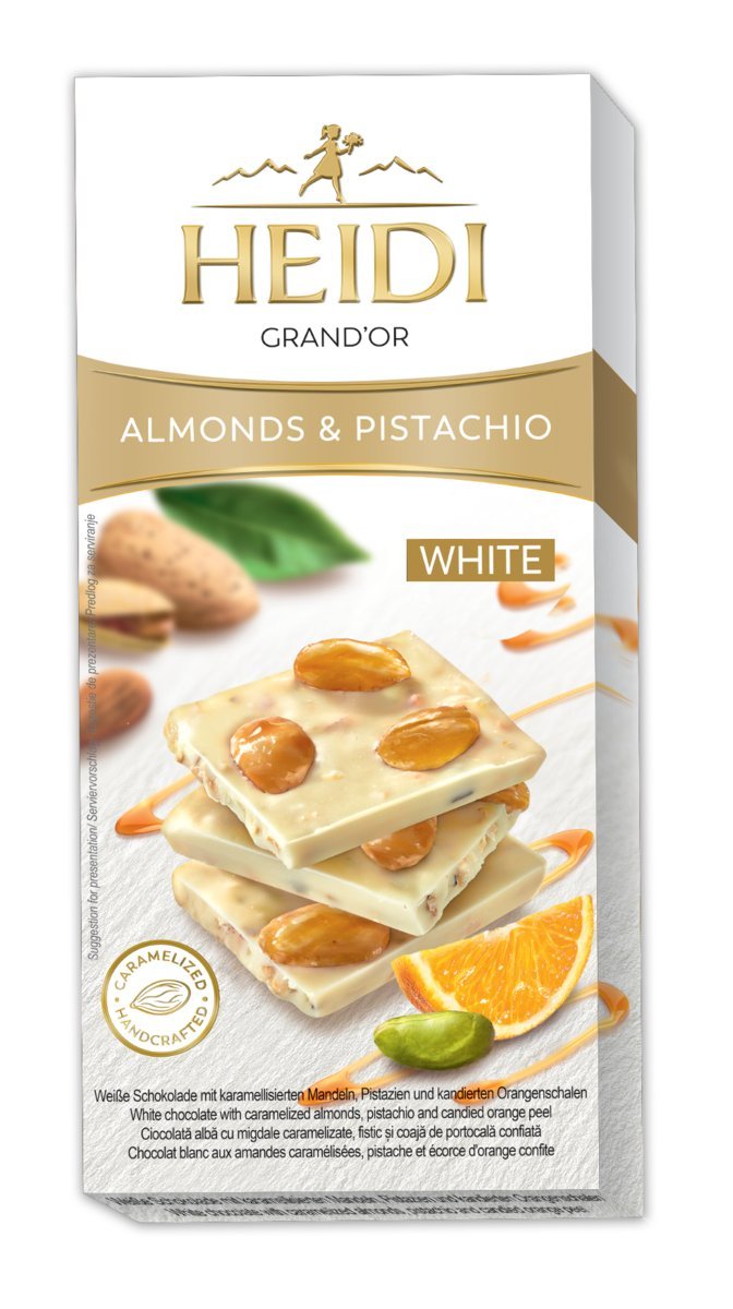 Heidi czekolada biała z migdałami 100g