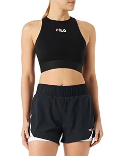 Fila Damskie spodenki z pierścieniem z wewnętrznym rajstopem, Czarny Piękno - jasny biały, M - Koszulki i topy damskie - miniaturka - grafika 1