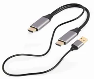 Kable komputerowe i do monitorów - GEMBIRD KONWERTER SYGNAŁU HDMI 4K NA DP AKTYWNY,2M - miniaturka - grafika 1