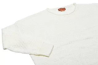 Swetry damskie - Nally Damski sweter z dzianiny z kołnierzem w stylu vintage akryl wełniany biały rozmiar XS/S, biały (wollweiss), XS - grafika 1