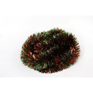 Ozdoby bożonarodzeniowe - Łańcuch choinkowy zielono-czerwony 300 x 10 cm - miniaturka - grafika 1