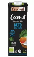 Napoje roślinne - Ecomil Napój kokosowy Keto Low Carb bezglutenowy 1 l Bio - miniaturka - grafika 1