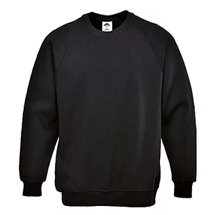 Portwest portwest b300bkrs Roma Poly bluza bawełna  czarny  parent, czarny B300BKRXL - Bluzy męskie - miniaturka - grafika 1