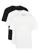 Koszulki męskie - Only & Sons Komplet 3 t-shirtów Jeff 22034550 Biały Relaxed Fit - miniaturka - grafika 1