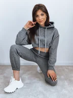 Dresy damskie - Komplet damski dresowy SERINE ciemnoszary Dstreet AY0646-XL - miniaturka - grafika 1