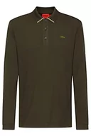 Koszulki męskie - HUGO Męska koszulka polo, ZIELONY, M - miniaturka - grafika 1